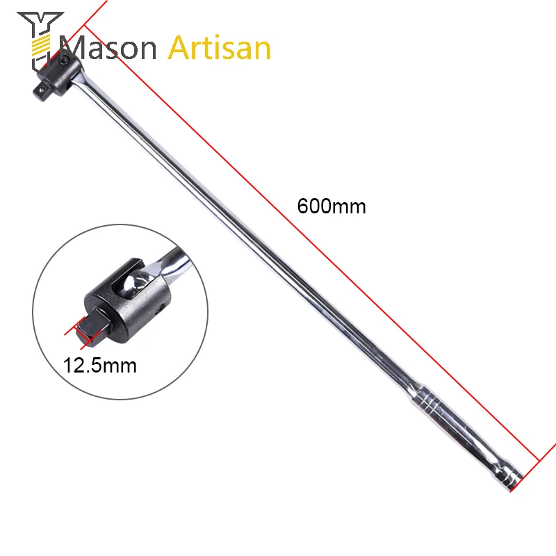 1Piece 24 Long 1/2 Breaker Bar Socket Driver 180 Degree Flex Head with Spring-loaded Ball Bearing Socket Wrench Hand Tool 1Piece 24 Long 1/2 Breaker Bar Socket Driver 180 Degree Flex Head with Spring-loaded Ball Bearing Socket Wrench Hand Tool