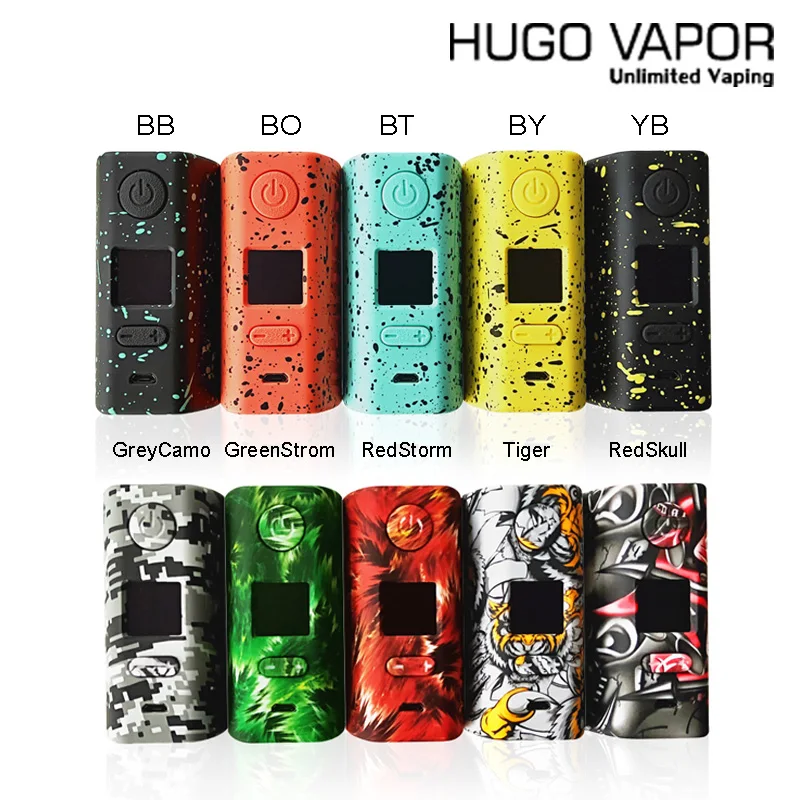 

Electronic Cigarette Box Mod Original Hugo Vapor Rader ECO 200W TC Vape Mod Powered By Dual 18650 510 Spring Load