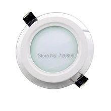 Фабричная поставка 10 шт./лот партиями по 6 Вт светодиодный Стекло круглая Светодиодная панель ультратонкий AC85-265V потолочный светильник в кухню