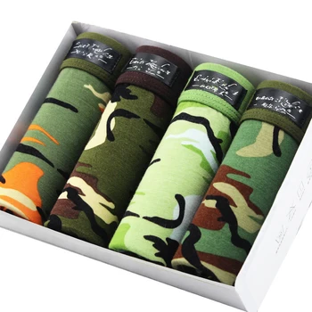 

Best Selling Mens Underwear Plus Size Men's Boxer Shorts Fashion Breathable Modal Boxer Tide men Soldier Camouflage underwear