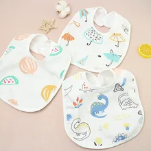 1 предмет, васойоли, u-образный детский слюнявчик, 4 слоя, отрывистая ткань, 21*30 см, цветной, Муслин, хлопок, детский нагрудник