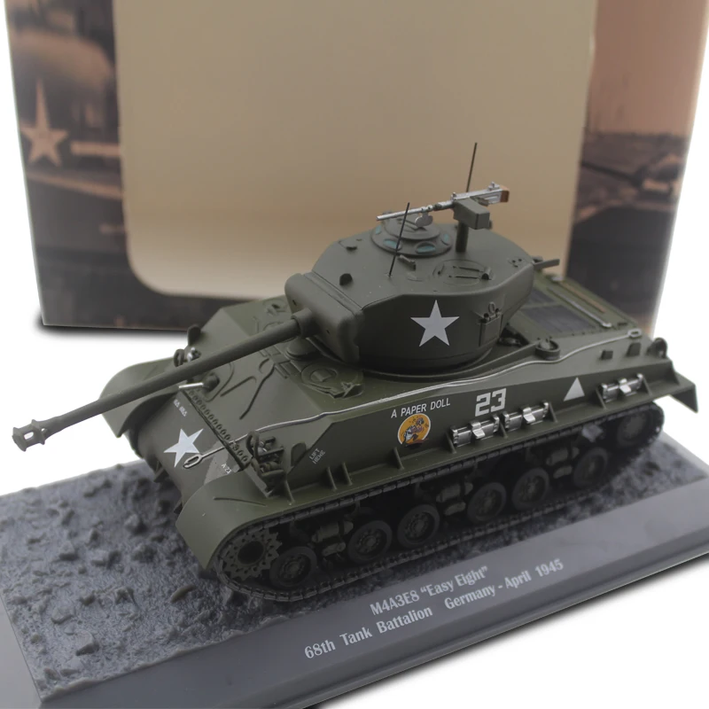 1/43 M4A3E 8 "easy eight" Шерман Средний боевой автомобиль сплава готовой модели продукта