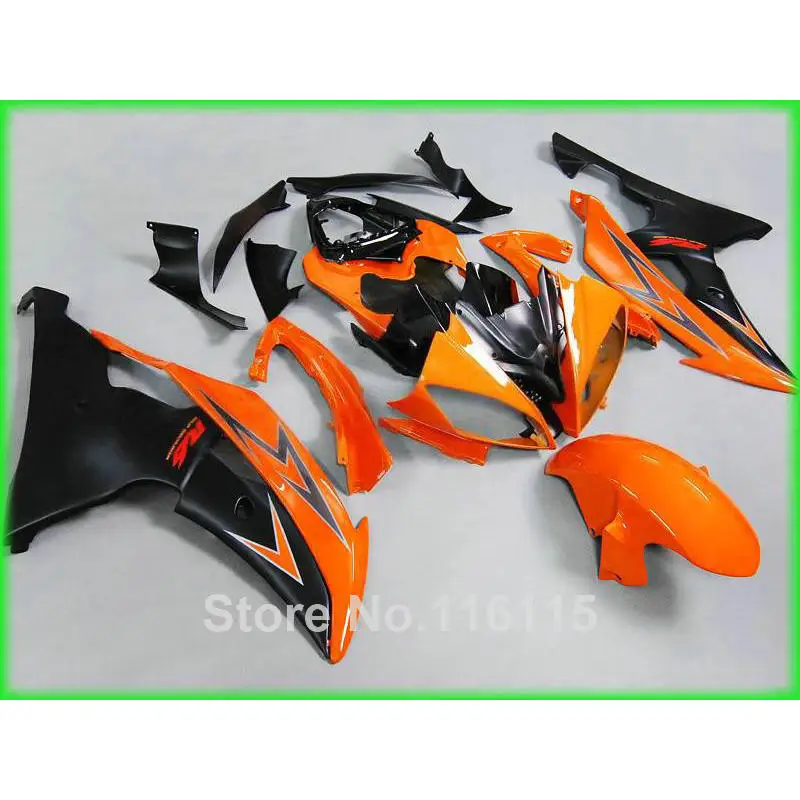 

MOTOMARTS High quality fairings set for YAMAHA R6 fairing kit 2003 2004 2005 orange black body kits YZF R6 03 04 05 #164