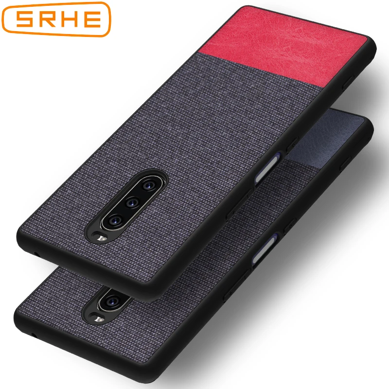 SRHE для sony Xperia 1 чехол, винтажный тканевый силиконовый чехол, полное заднее покрытие для sony Xperia 1 Xperia1 J8110 J8170 J9110