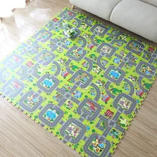 Суган 9 шт. мультфильм головоломка коврики маршрут транспорта дизайн EVA пена детский игровой коврик большой напольная ковровая зона ковер домашний декор 30X30 см