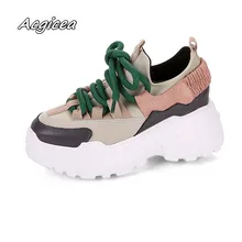 2018 Spring Autumn Women Casual Shoes Comfortable Platform Shoes Woman Sneakers Ladies Trainers chaussure femme w21
