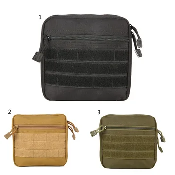 

1000D nylon Oxford cloth Outdoor sundries bag waist bag black waterproof Soft to the touch Outdoor hiking bag