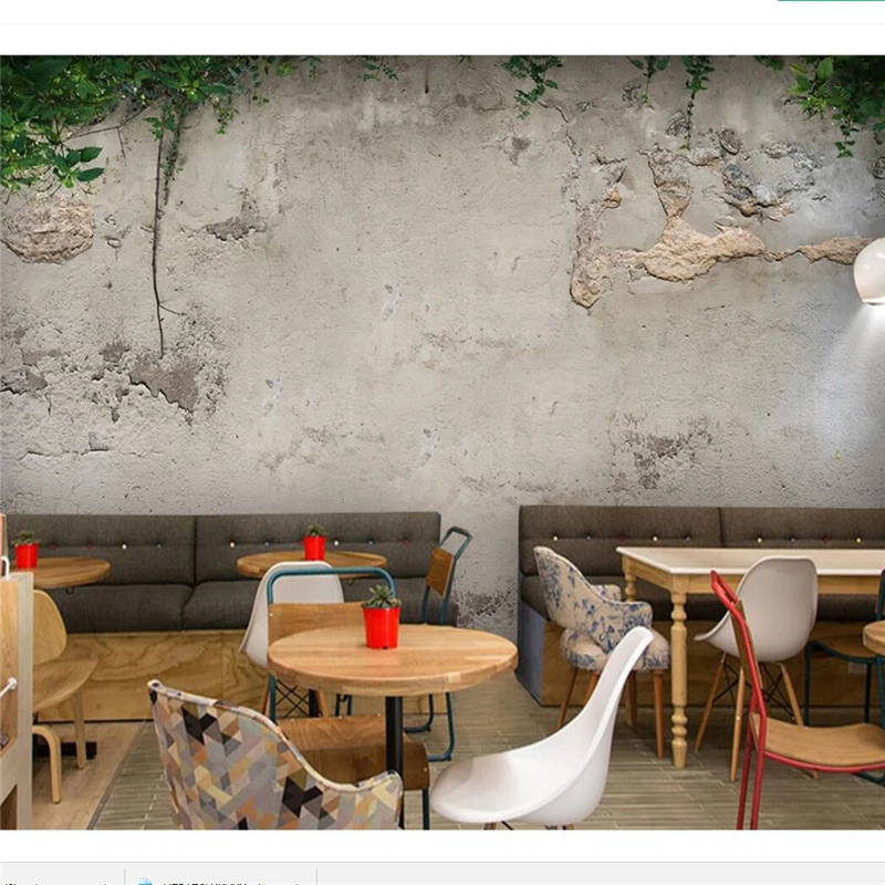 beibehang Custom wallpaper 3d photo mural green plant concrete wall living room bedroom wallpaper for walls 3 d papel de parede beibehang Custom wallpaper 3d photo mural green plant concrete wall living room bedroom wallpaper for walls 3 d papel de parede