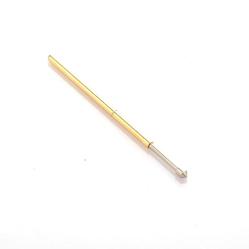 P100-E2 Hot Sale Metal Probe 100pcs Phosphor Bronze  Cone Spring Probe Length 33.35mm Switch Test Probe Tool Gold Thimble Home