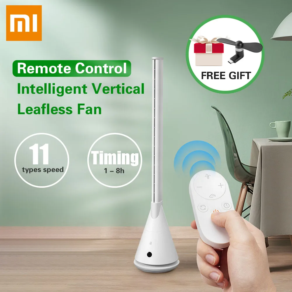 

New Xiaomi Rosou SS4 Intelligent Bladeless Fan Mijia APP Control/Remote Control 11 Speed Natural Wind Timing Fan For Home Office