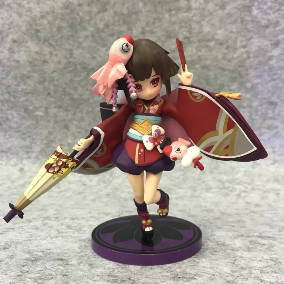 

Onmyoji Kagura Action Figures Nendoroid Q Ver Collection Model Toys 16cm