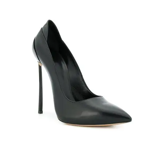 

Basic black/off white shallow pointed toe high heel pumps for women Ladies work shoes Fashion super high heels 10/12cm heel