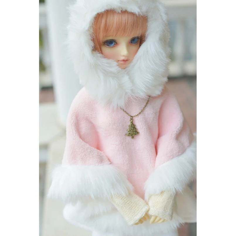 1//4 Pink Sweater Outfits Top Clothes For Female 17in BJD MSD AOD LUTS DZ DOLL