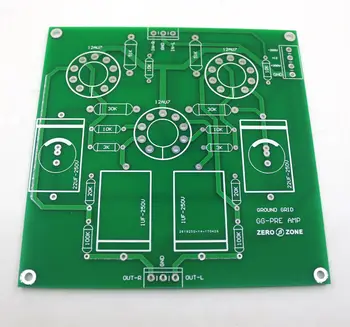 

GZLOZONE 1pcs Ground Grid gg Preamp Bare PCB/ Tube Preamplifier PCB