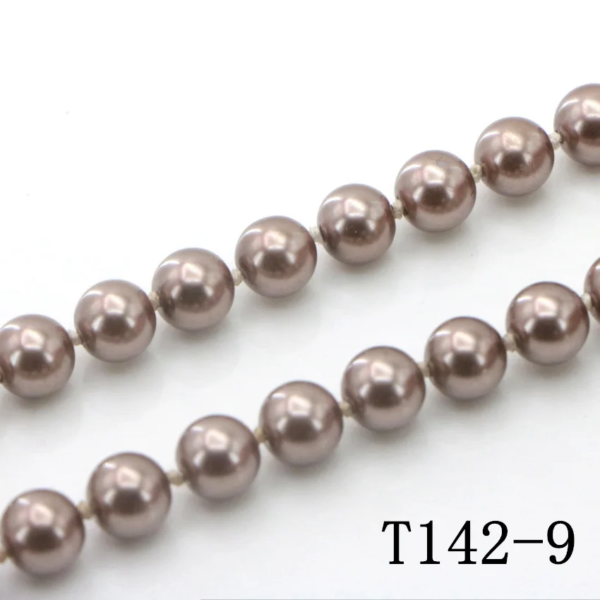 Natural pearl necklace, South China baroque pearl mother's gift jewelry necklace 925 silver pure gold necklace (49)
