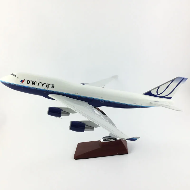 Авиакомпаний 45 47 см Соединенные 747 металлический сплав модель самолета