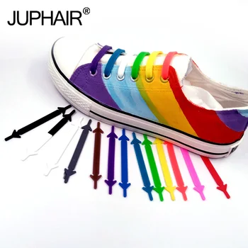 

New 1 Set 12pcs New Creative Flexible Luminous Creative Silicone Laces No-Tie Shoelaces Fashionable Elastic Trainers Shoes Laces