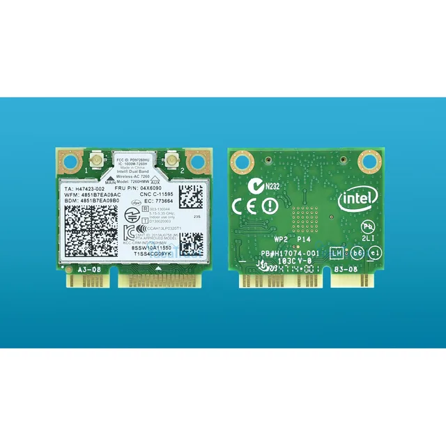 Best Offers New Intel 7260HMW FRU 04X6090 7260 ac 7260ac Mini Bluetooth 4.0 WiFi Network Card for lenovo S310 S410 S410P M440 FLEX E93z