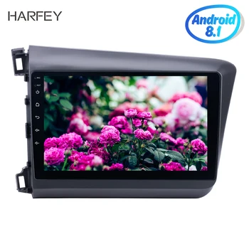 

Harfey 10.1" car multimedia player for Honda Civic 2012 Android 9.1 Radio GPS navigation Audio System with Bluetooth 3G WiFi