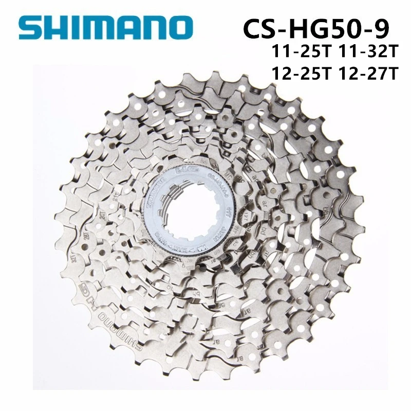 

Shimano CS HG50 9 Speed Cassette 11-25T 11-32T 12-25T 12-27T Mountain Bike Freewheel HG50 Bike Cassette