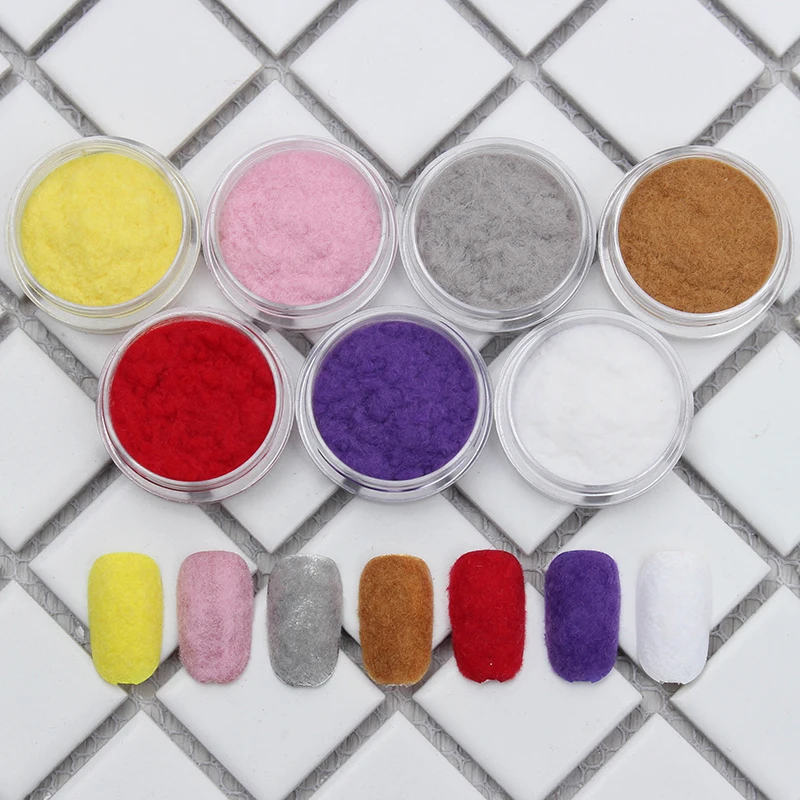 

1 Box Nail Glitter Powder Colorful Flocking Dust Christmas Decoration Nail Glitter Powder Nail Art DIY Tips Decoration