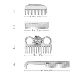Профессиональный гребень для лошади из алюминиевого сплава, инструмент для ухода за лошадью, инструмент для ухода за лошадью