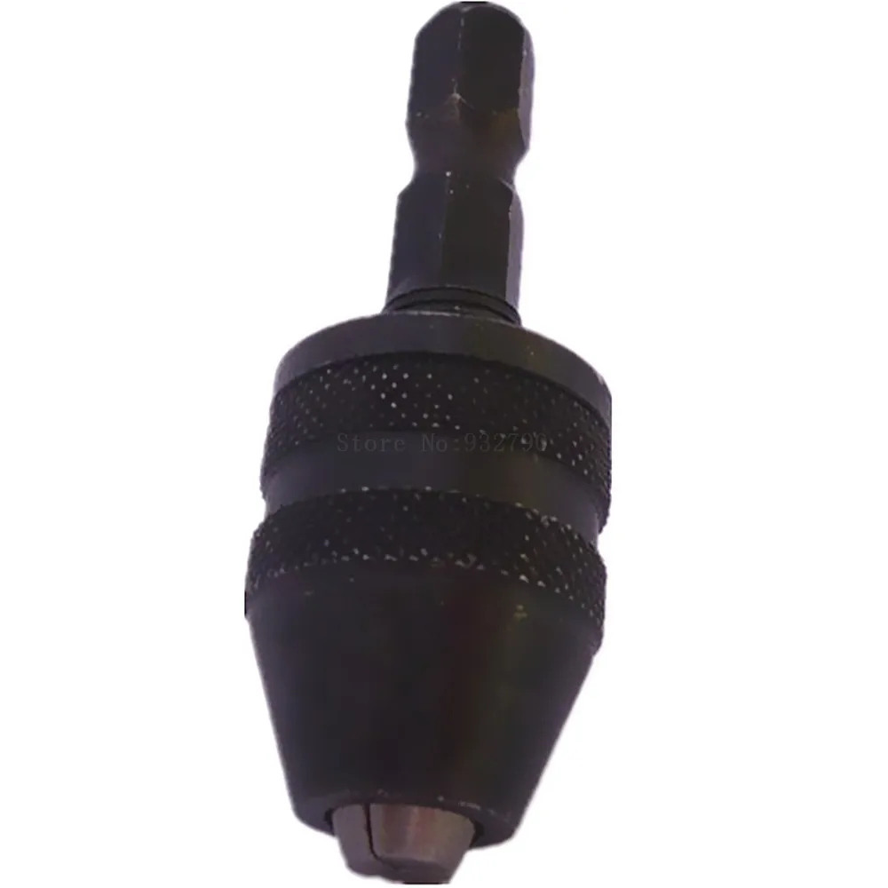 1/4" Keyless Drill Bit Chuck Hex Shank Adapter Converter Quick Change 0