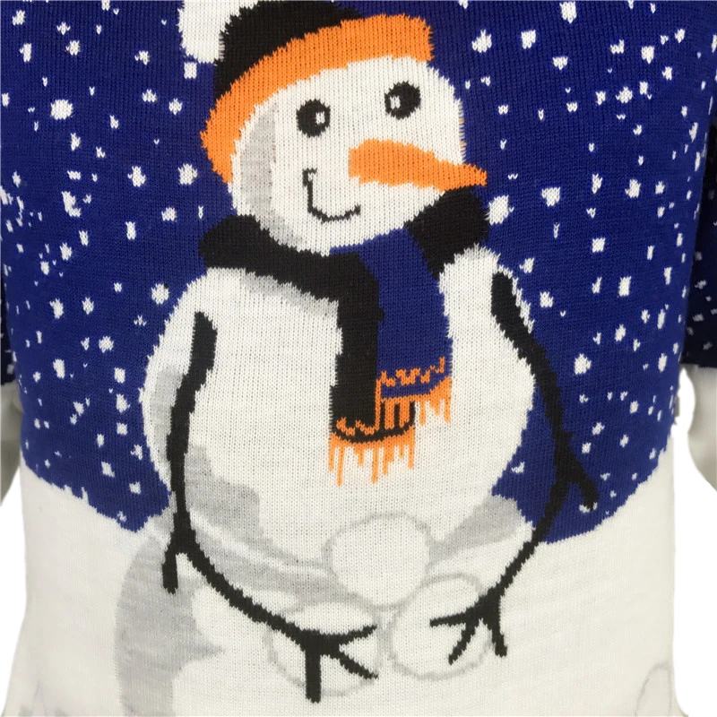 Забавный вязаный Уродливый Рождественский свитер для мужчин и женщин, безразмерный вязаный Рождественский пуловер с рисунком грязного снеговика, джемпер, S-3XL большого размера