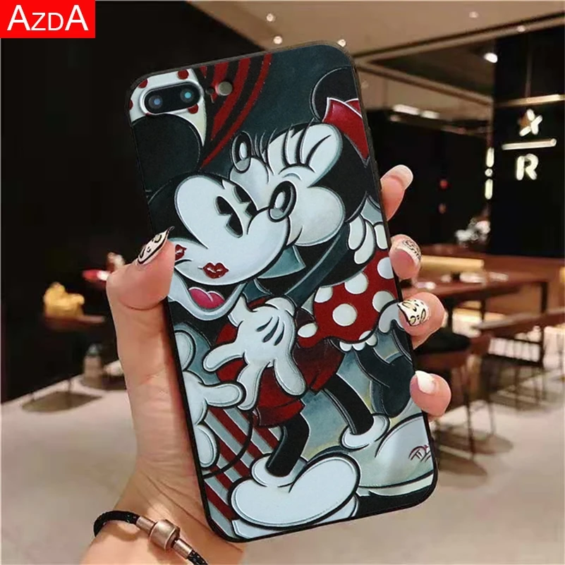 3D крышка тиснения для чехол Honor 8X 6A 7A 9 10 Lite для huawei P30 Pro P9 P10 P20 Коврики 10 20 Pro Lite Nova 3 3i чехлы из TPU с изображением мультяшных героев Coque