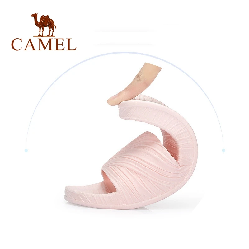CAMEL/новые женские модные простые повседневные домашние тапочки из ПВХ мягкие