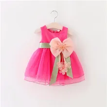 2016 baby girls sleeveless lace cake dress children toddler princess dress for baby 1 year birthday kids girl baptism dresses