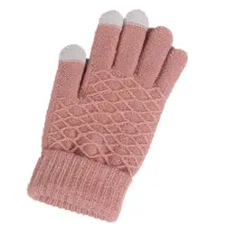 Новое поступление Для женщин Дамская мода Утепленная одежда Теплый Зимние перчатки варежки теплые и Перчатки Лидер продаж