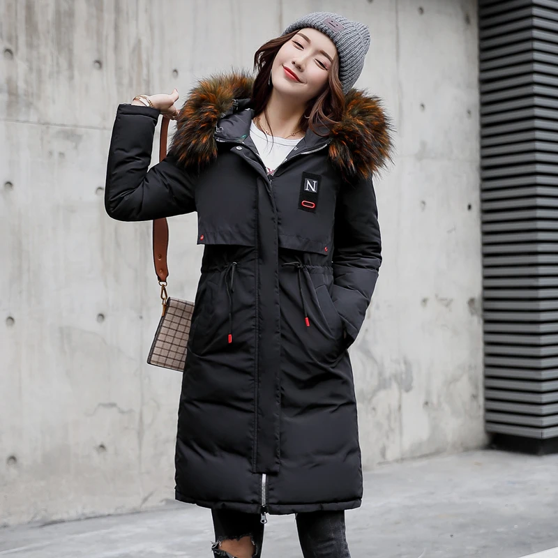 2018 High Quality Warm Thicken Winter Jacket Women Hooded Long Both Two Sides Can be Wear Female Parka Parkas Coat Cotton Padded