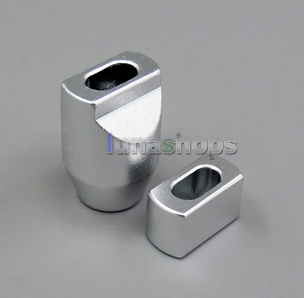 LN006277 Full Metal Headphone Audio Y Splitter Adapter For Pure Silver Flat DIY Custom Cable Dia 3mm 6mm 2 8mm 5 8mm