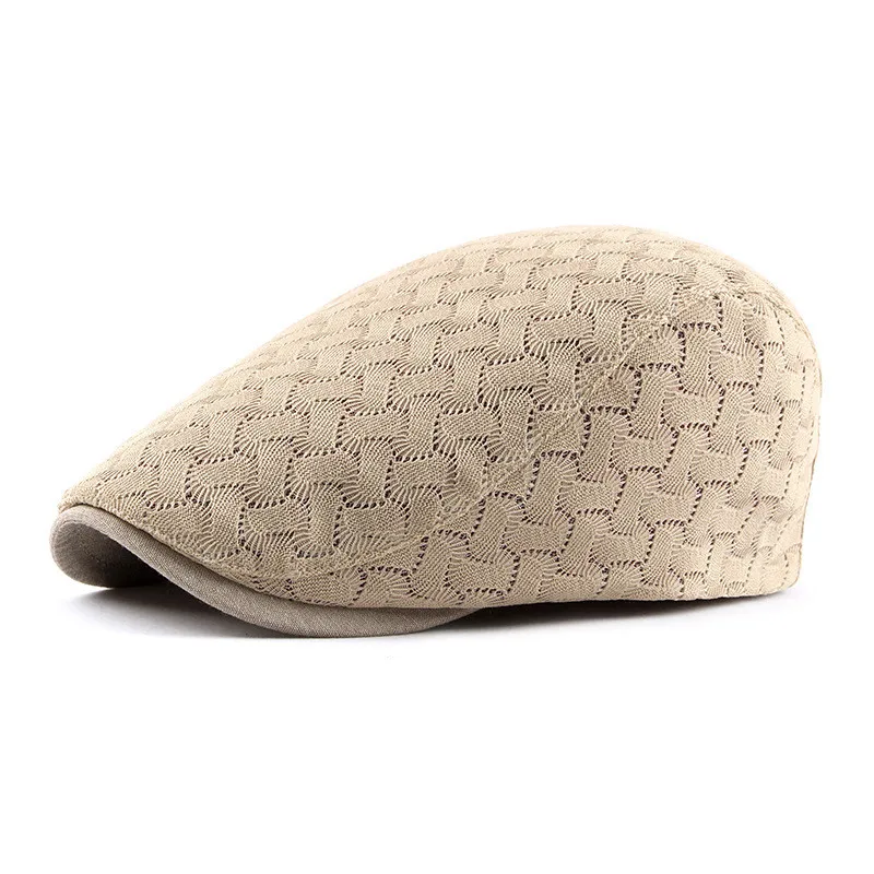 

Spring Summer Sun Cap Hats for Men Women Striped Cotton Berets Male Ivy Flat Cap Beret Hat Fashion Female Men Beret Cap