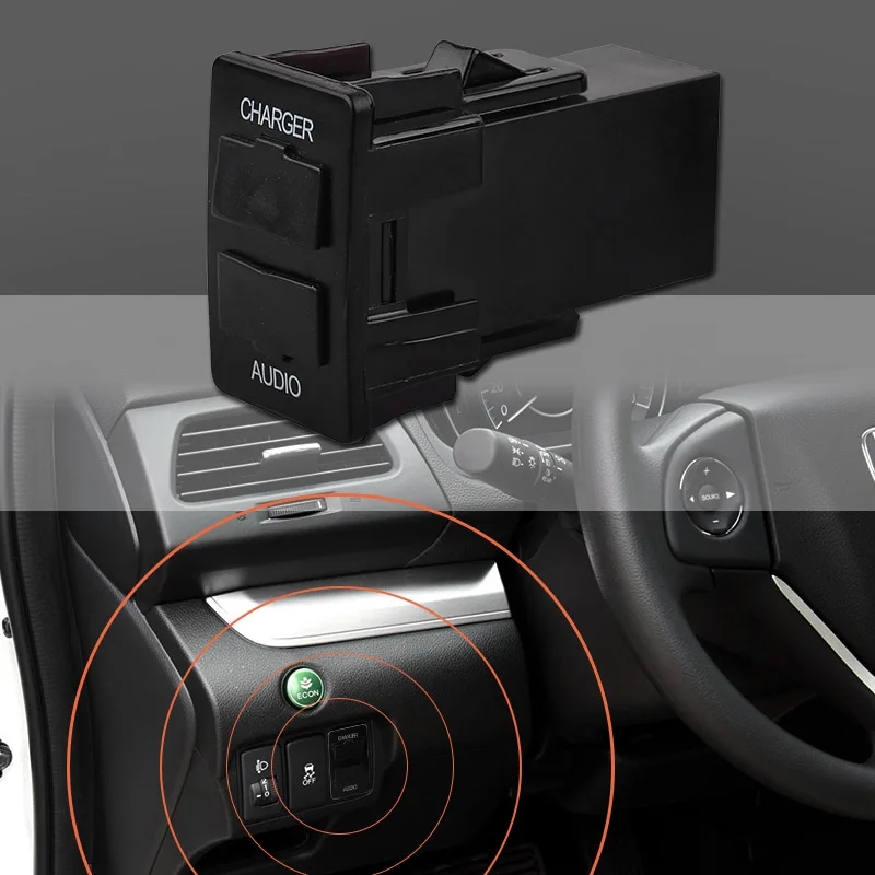 Автомобильное зарядное устройство с двумя USB портами 5 в 2 1 А разъем разъемом для