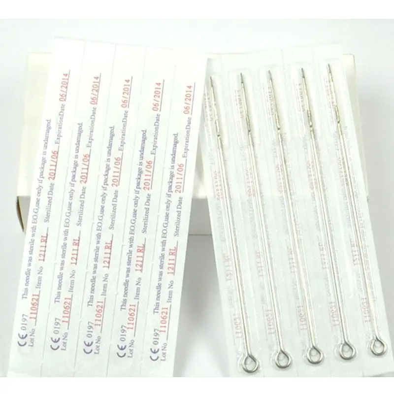 100 pcs Professional медицинская Татуировка иглы, круглый наконечник Magnum Shader Татуировка поставка