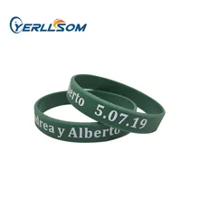 YERLLSOM 100 шт Индивидуальные персонализированные силиконовые браслеты для различных событий YS19051201
