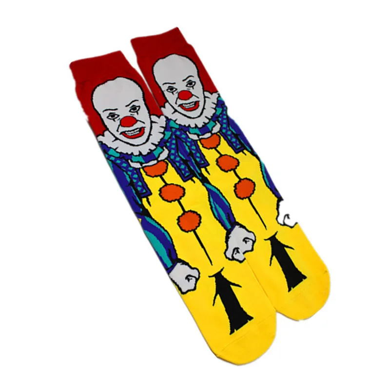 Мстители с героями комиксов Марвел, носки с принтом «Бэтмен», «Супермен», «Джокер» для костюмированной вечеринки; модные носки, Необычные прикольные Повседневное мужские весенние, летние носки Носки Лидер продаж - Цвет: 2