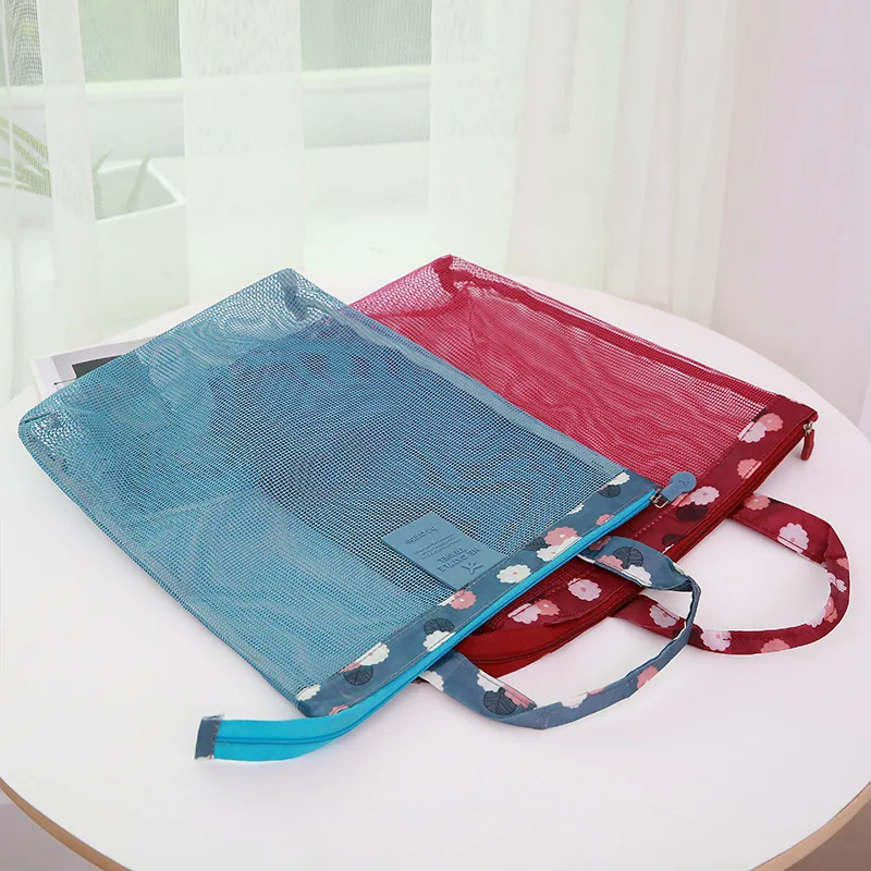 RUPUTIN متعددة الأغراض تخزين لشاطئ بركة رحلة النساء في الهواء الطلق أكياس الإناث شبكة حقيبة السباحة حقيبة السفر العروة التجميل حقيبة