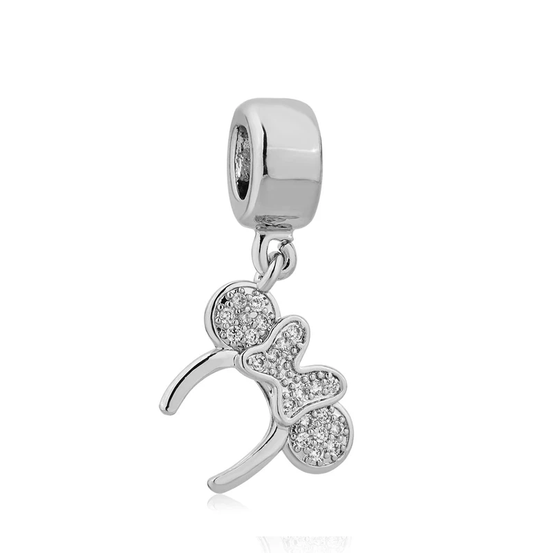 1 шт., Европейский самодельный браслет с Микки и Минни Маус, очаровательный браслет Pandora, ювелирные изделия для женщин S006 - Цвет: B024-1