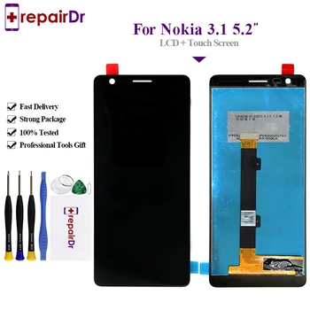 

Original Lcd For Nokia 3.1 LCD Display Touch Screen Screen Digitizer Assembly Replacement 100% Tested For Nokia 3.1 Lcd Screen