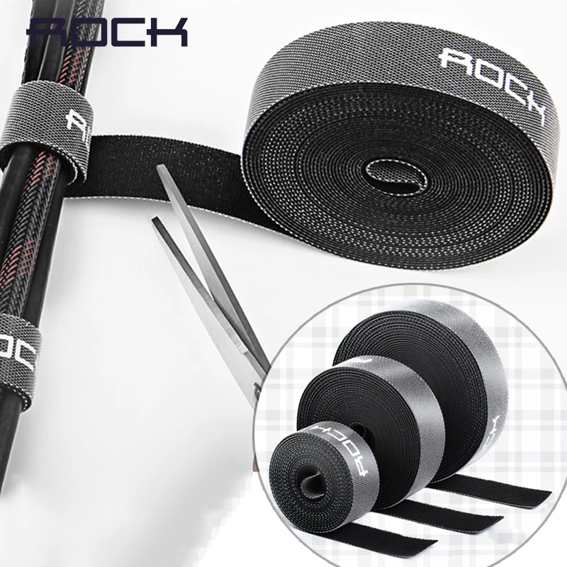 

ROCK Computer Cable Organizer Wire Winder Clip Earphone Mouse Cord Protector HDMI Cable Management For Mobile phone PC USB Cable