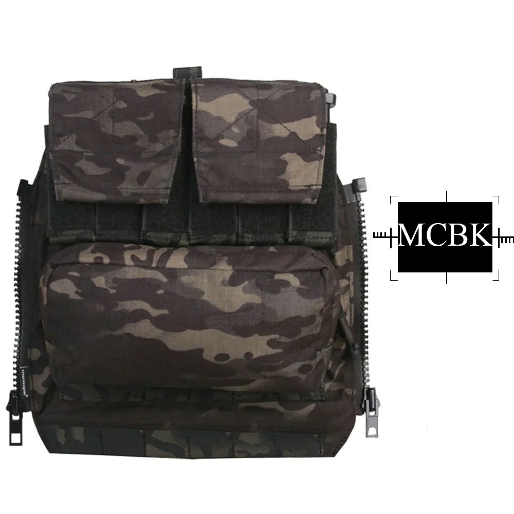 EMERSONGEAR рюкзак с молнией на панели для AVS JPC 2,0 CPC Жилет Охотничий страйкбол Пейнтбол боевой рюкзак мультикам черный EM9286 - Цвет: MCBK