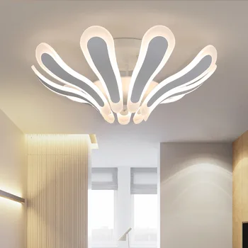 

Living Room Modern Dimmable Chandelier Minimalism Led Ceiling Chandelier Swing Shape Acrylic Led Luminarias Lamparas