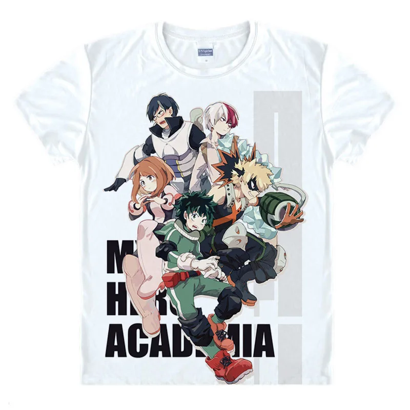Футболка высокого качества унисекс Boku No Hero футболки с надписью My academic Harajuku Yoh Asakura
