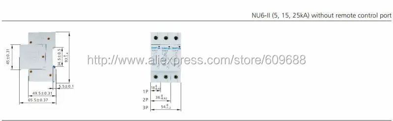 CHINT NU6-II/F 40kA/460V 4P Защита от перенапряжения электрическая система Электрический аппарат мгновенный гром