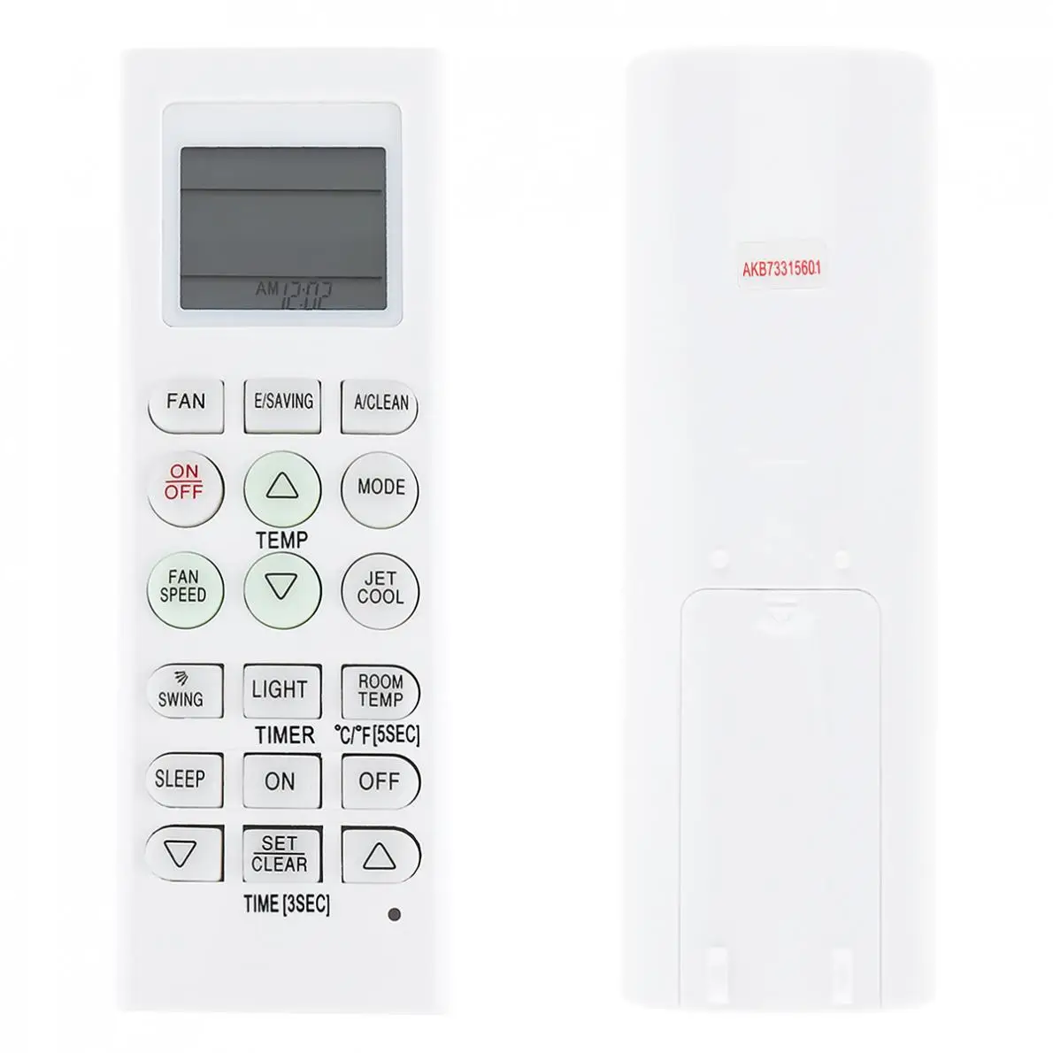 

Replacement 433MHz IR AKB73315601 Air-Conditioner Remote Control with Long Control Distance for LG E09SQ / E12SQ / E18SQ New