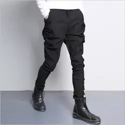 2018 Для мужчин джоггеры эластичные брюки хип-хоп мода обратно в школу повседневные штаны для бега Штаны Для мужчин Jogger Брюки