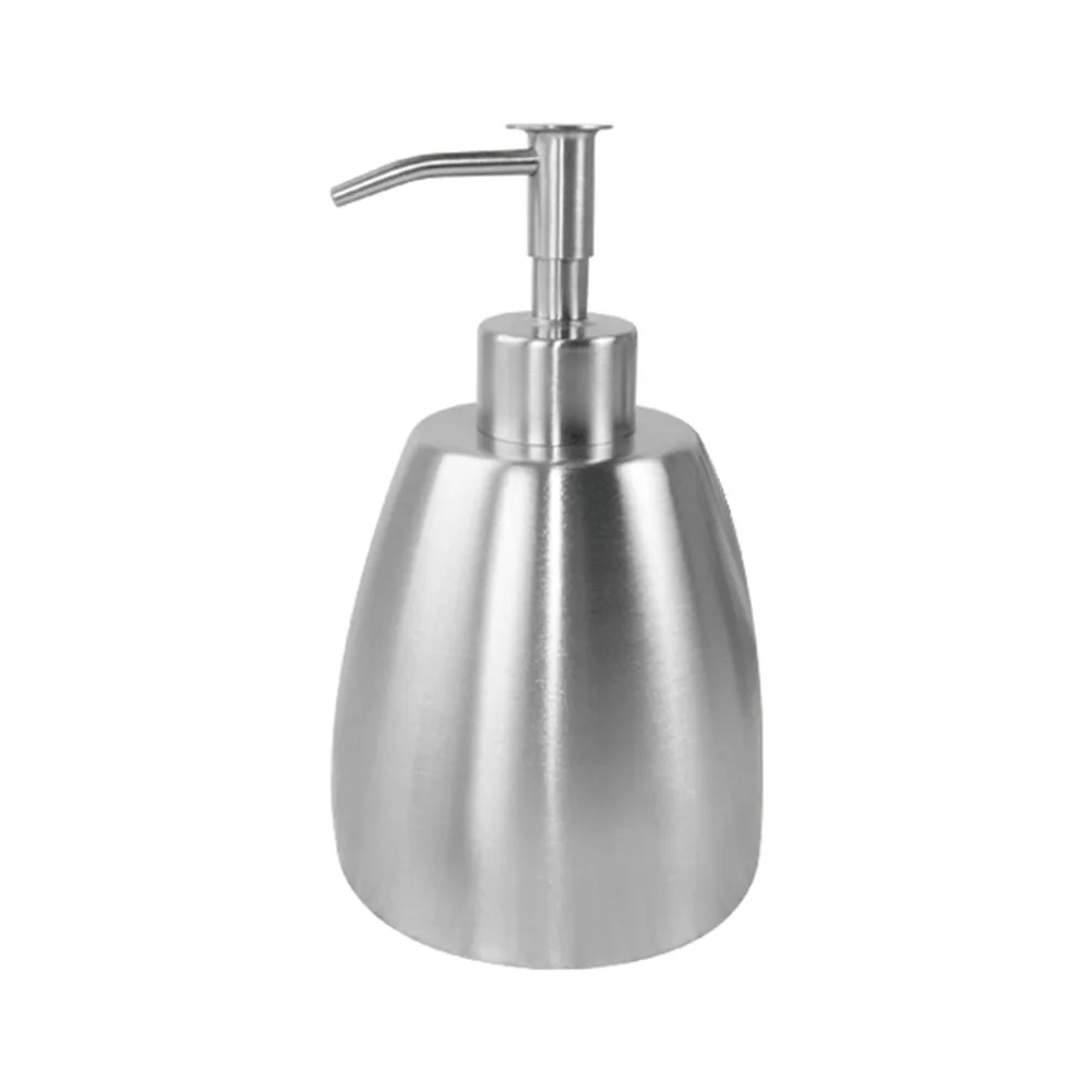 

Storage Bottle Sanitizer Liquid Nozzle Refill Manual Press Shower Accessory Stainless Steel Bathroom Soap Dispenser Portable